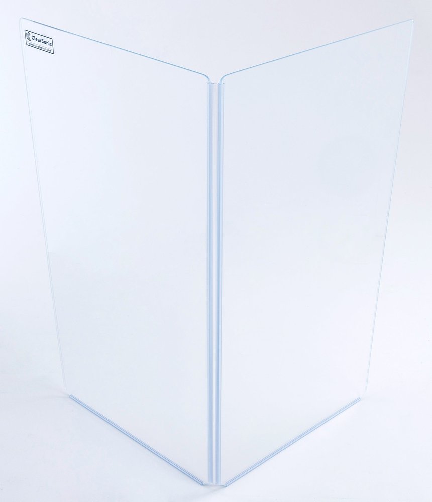 Clearsonic A2448x2 - 4 ft. Tall, 2-panel Acrylic Drum Shield