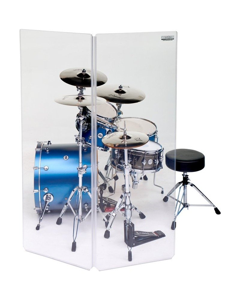 Clearsonic A2466x2 - 5.5 ft. Tall, 2-Panel Acrylic Drum Shield
