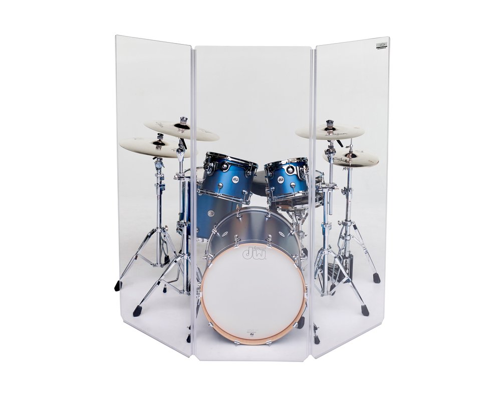 Clearsonic A2466x3 - 5.5 ft. Tall, 3-Panel Acrylic Drum Shield
