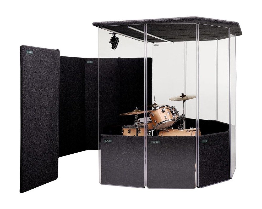 Clearsonic IPA 78" - IsoPac A 78" Portable Drum Isolation Booth 7' W x 9' D x 6.5' H