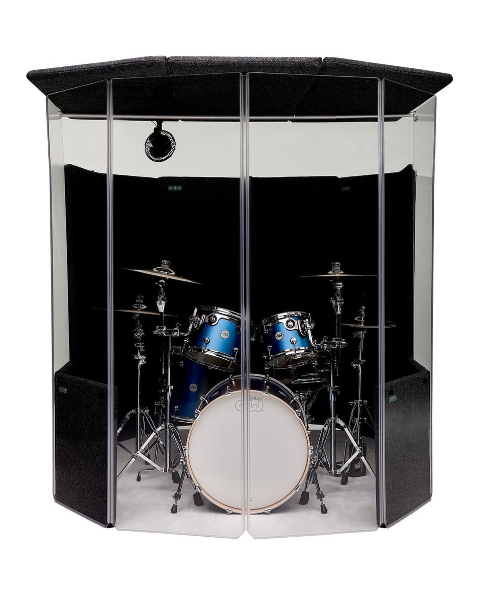Clearsonic IPB 78" - IsoPac B Portable Drum Isolation Booth 6' W x 7' D x 6.5' H - view 2
