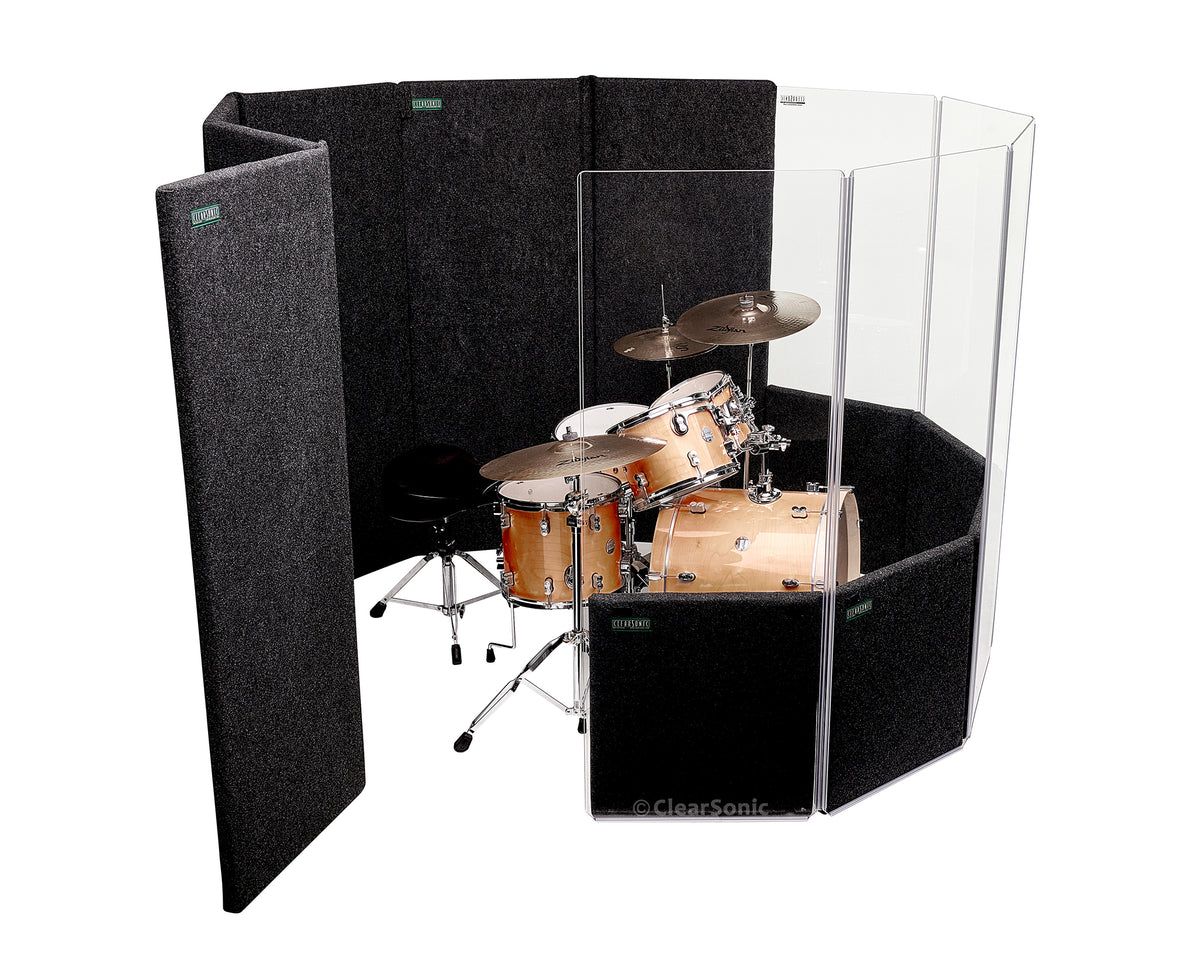 Clearsonic IPC - IsoPac C Portable Isolation Booth with Open Top - 6' W x 7' D x 5.5' H - view 2