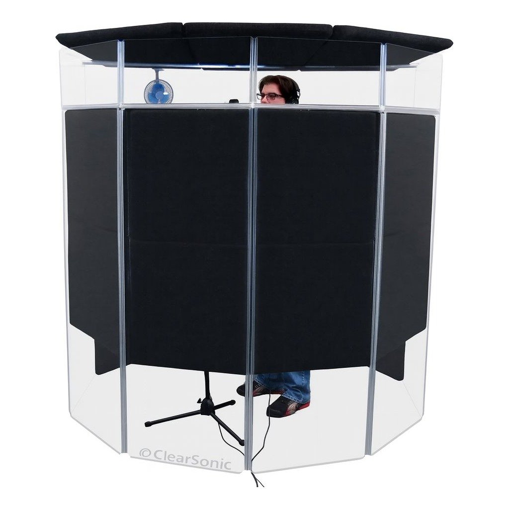 Clearsonic IPE IsoPac E Portable Vocal Isolation Booth, 6' W x 6' D x 6.5' H - view 2