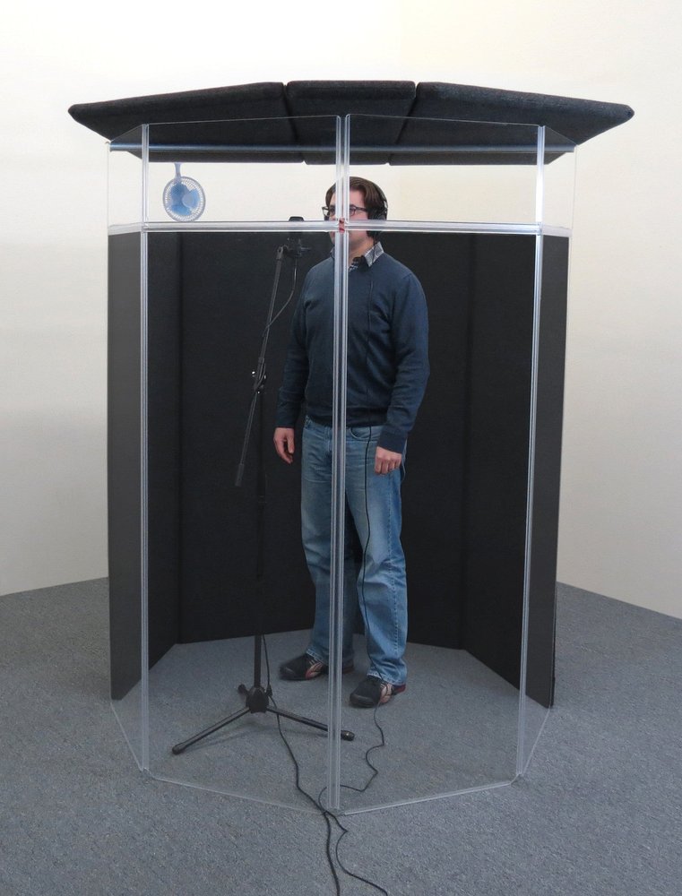 Clearsonic IPF IsoPac F Portable Vocal Isolation Booth, 5' W x 5' D x 6.5' H