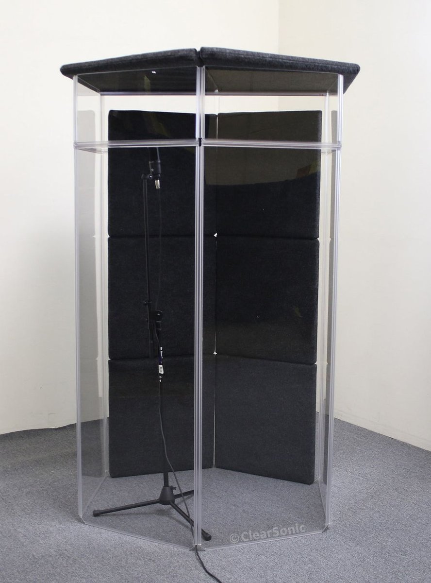Clearsonic IPG IsoPac G Portable Vocal Isolation Booth, 4' W x 4' D x 6.5' H - view 2