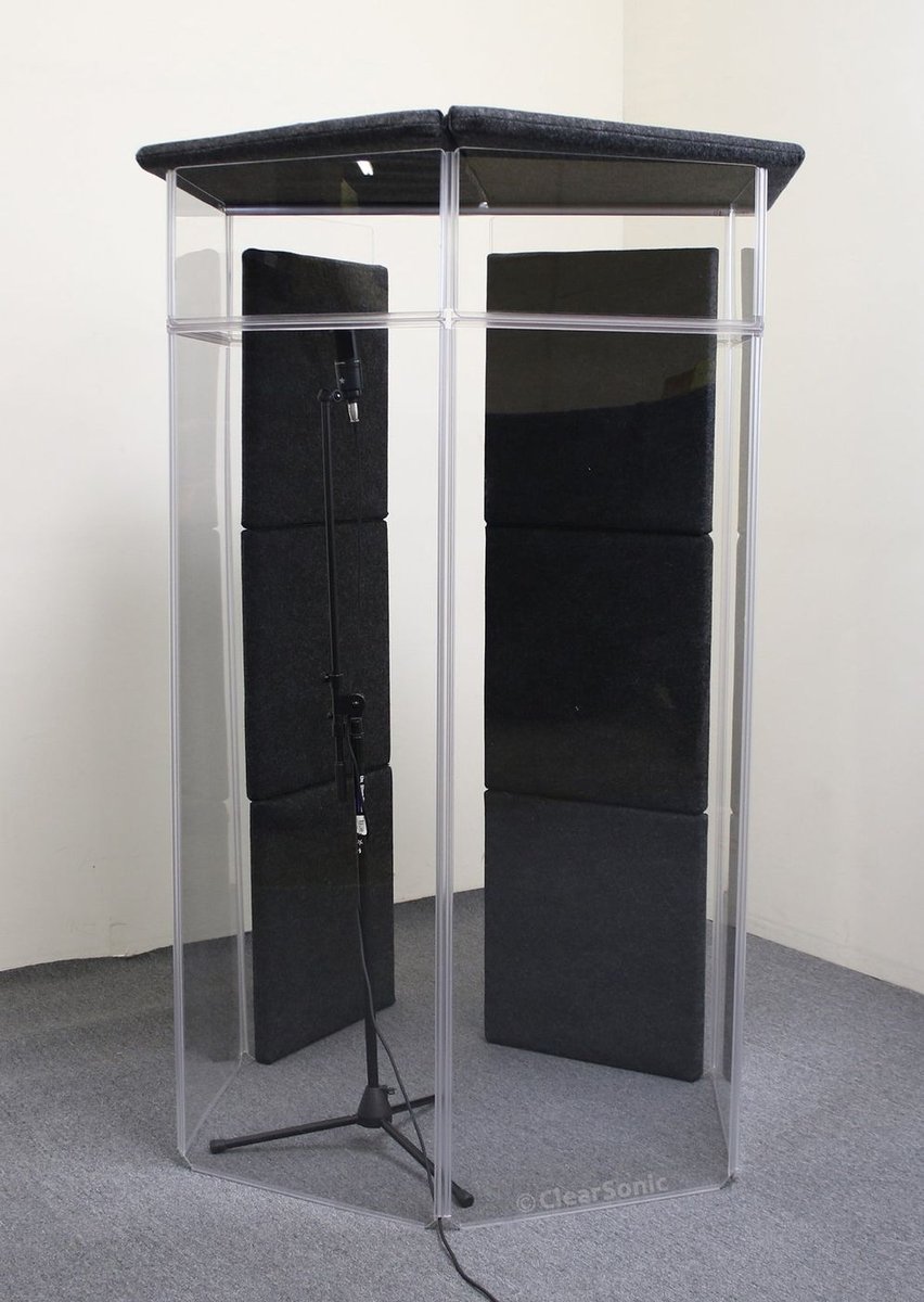 Clearsonic IPG IsoPac G Portable Vocal Isolation Booth, 4' W x 4' D x 6.5' H - view 3