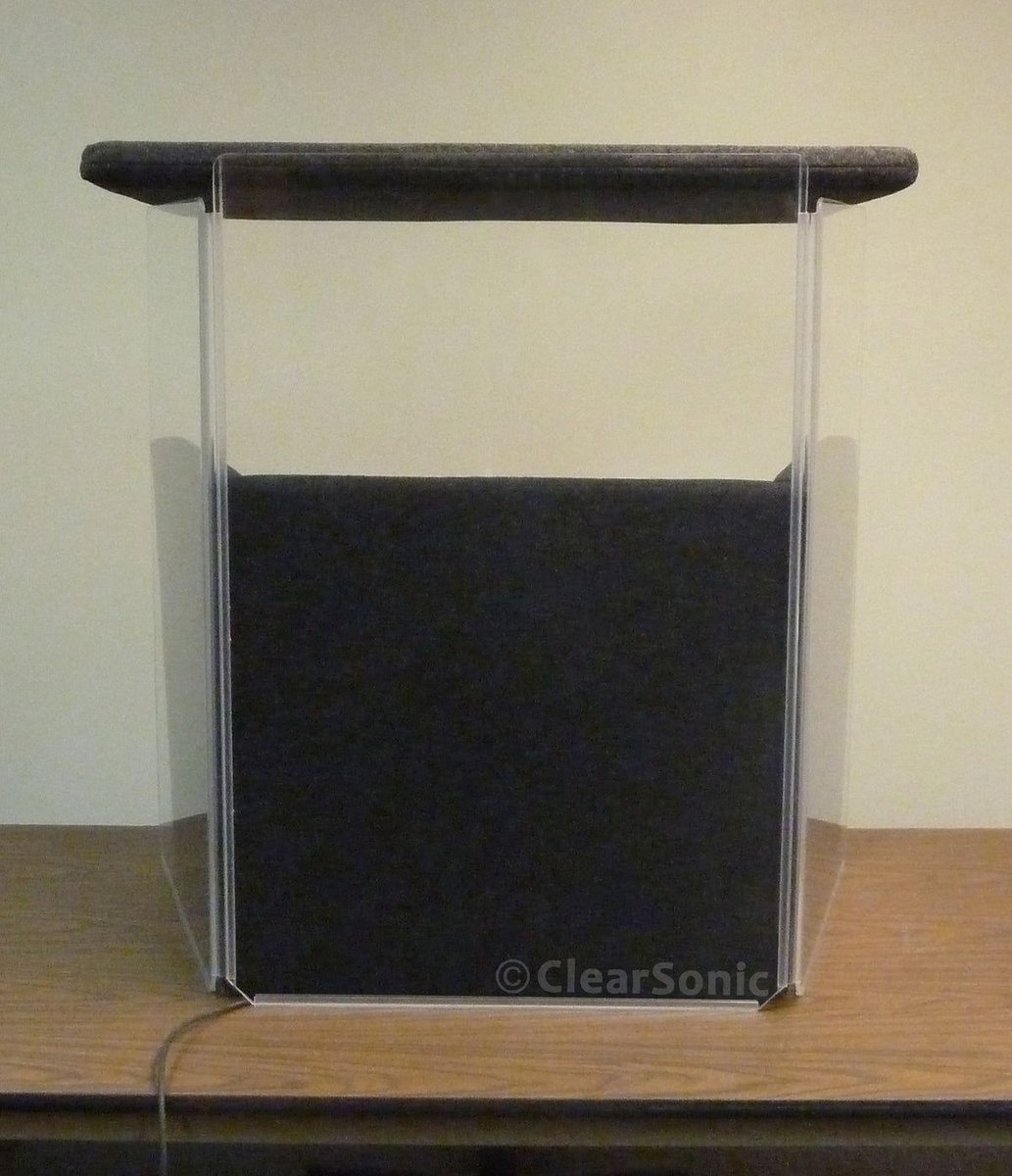 Clearsonic Portable Podcasting Booth for Table Top - 33" W x 22" D x 36" H - view 5