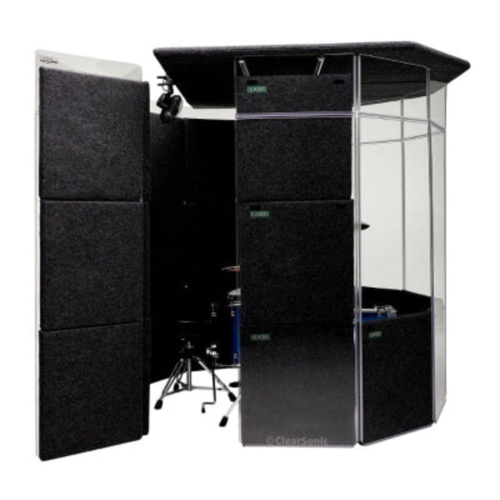 Clearsonic MMP - MiniMegaPac Portable Isolation Booth for Drums - 7' W x 6.5' D x 6.5' H -