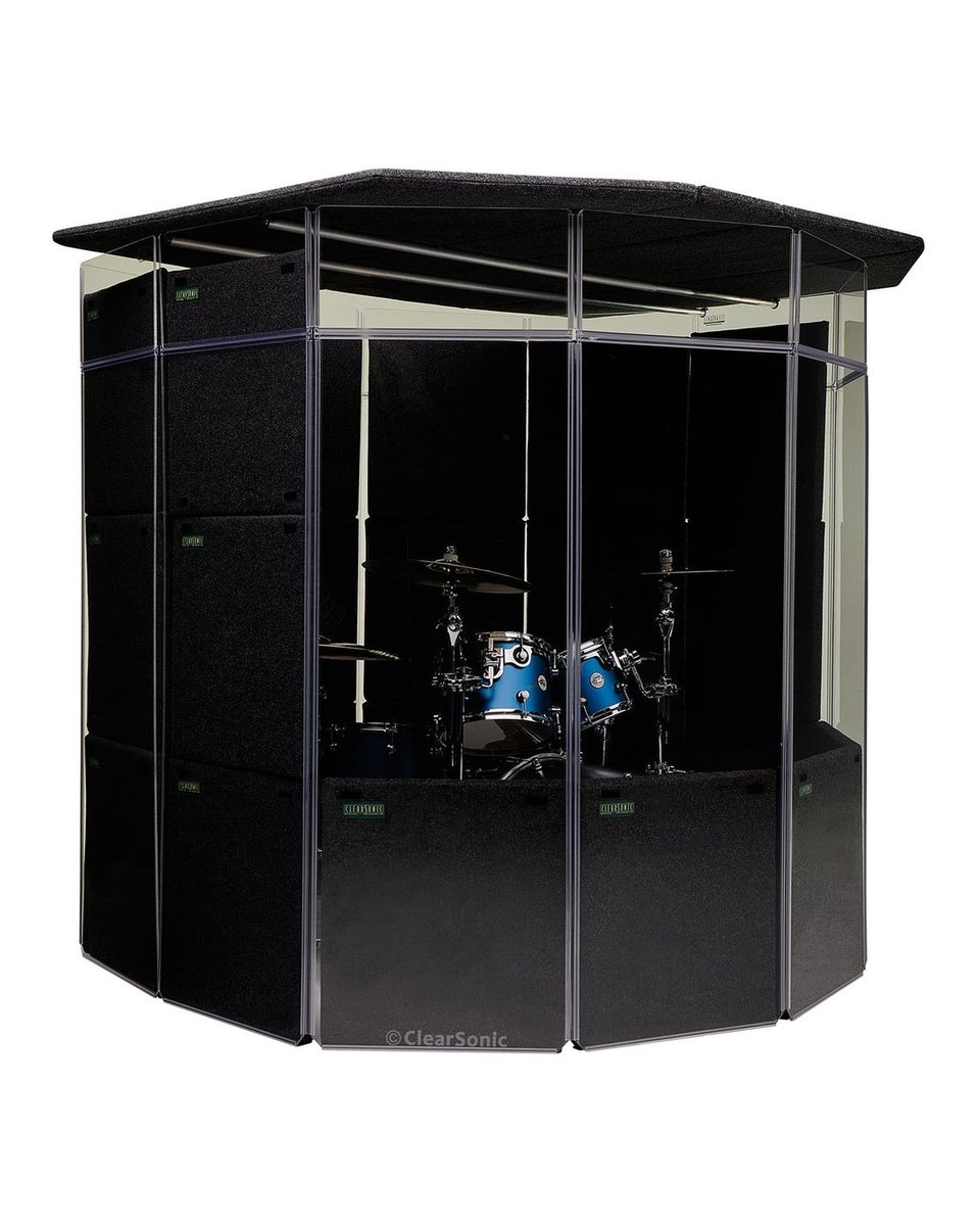 Clearsonic MMP - MiniMegaPac Portable Isolation Booth for Drums - 7' W x 6.5' D x 6.5' H - - view 3