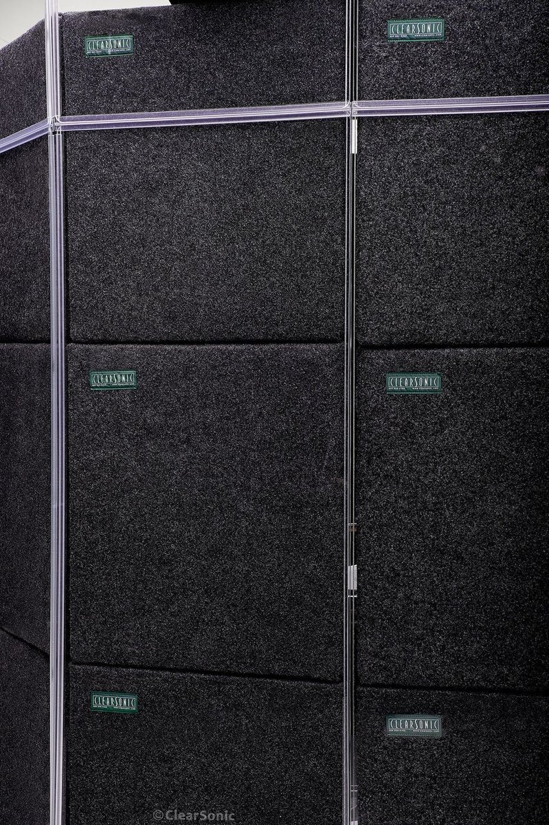 Clearsonic MP - MegaPac Portable Isolation Booth for Drums - 7' W x 8' D x 7' H - view 5