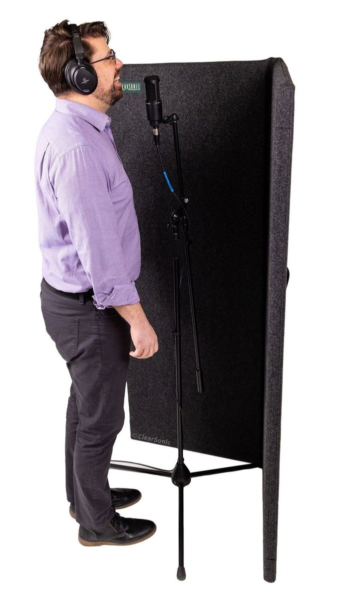 Clearsonic S2466x2 - 48" W x 66" H x 1.6" D Free-standing Sorber Sound Absorption Baffle & Gobo - view 3