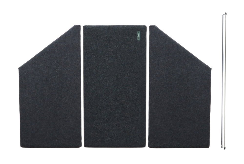 Clearsonic SL7248 Short Drum Shield Top, 3-Piece Small Format LidPac, 6' W x 4' L x 1.6" D