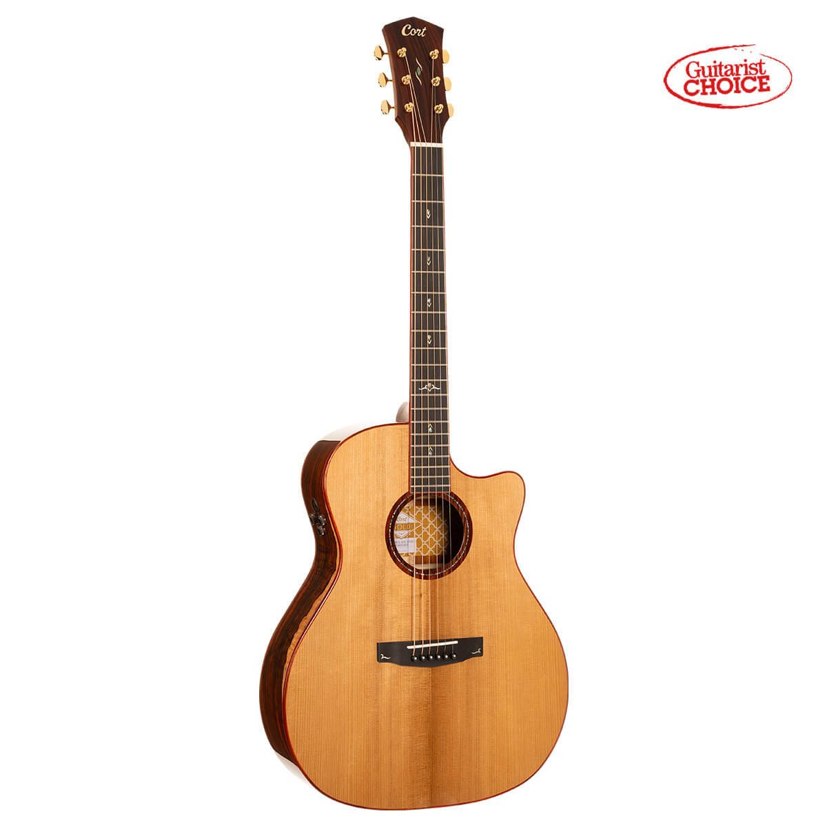 Cort Gold-A10 Cocobolo Acoustic Guitar - view 2