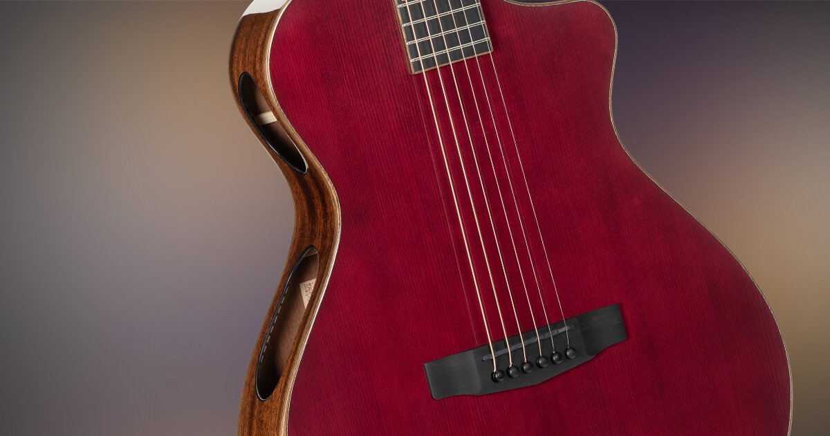 Cort Guitars Cort Modern Burgundy Acoustic Guitar