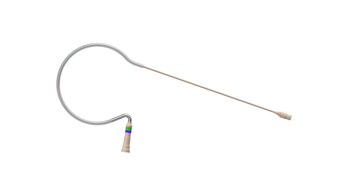 Countryman E6 Directional Earset Microphone - 2 mm Cable, Light Beige - view 3