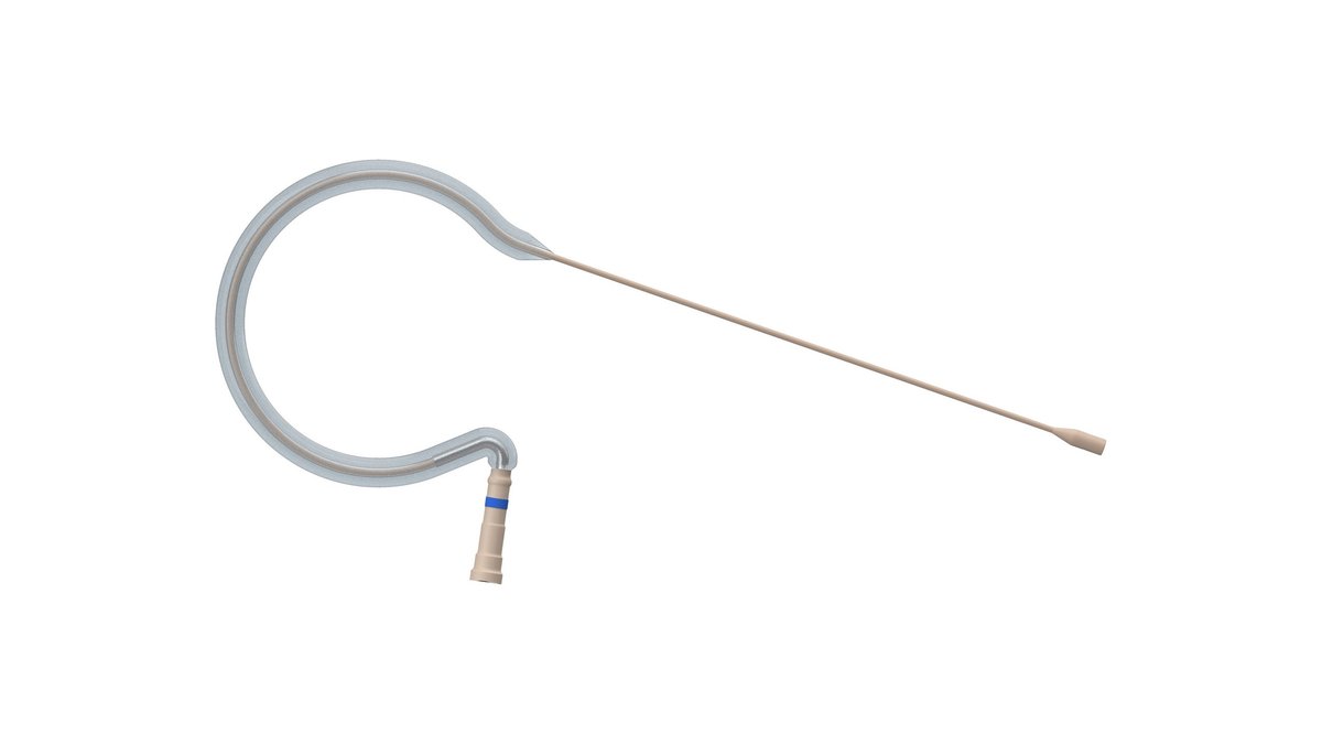 Countryman E6 Flex Omnidirectional Earset Microphone - 1 mm Cable, Light Beige - view 2