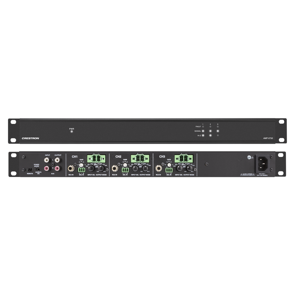 Crestron AMP-X750 X-Series Amplifier, 750 W - view 2