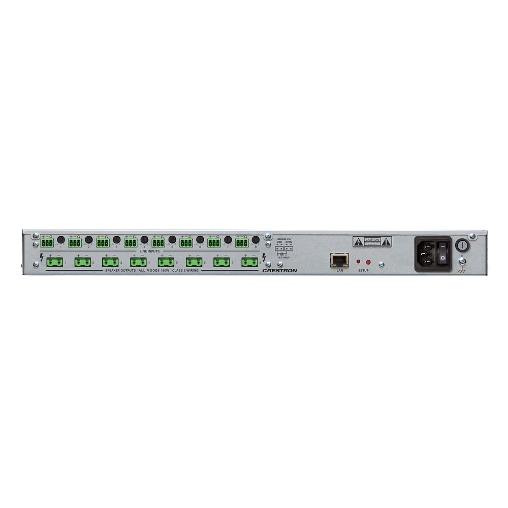 Crestron AMPI-8150 Avia 8-Channel Power Amplifier, 150 W per Channel, 100V - view 2