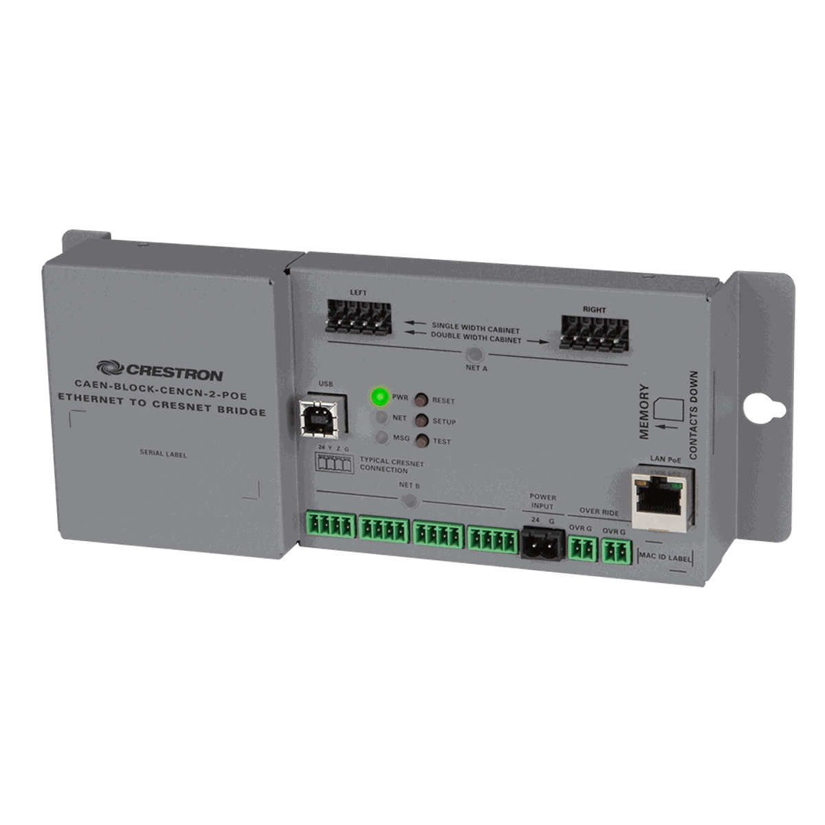 Crestron CAEN-BLOCK-CENCN-2-POE Ethernet to Cresnet Bridge product image