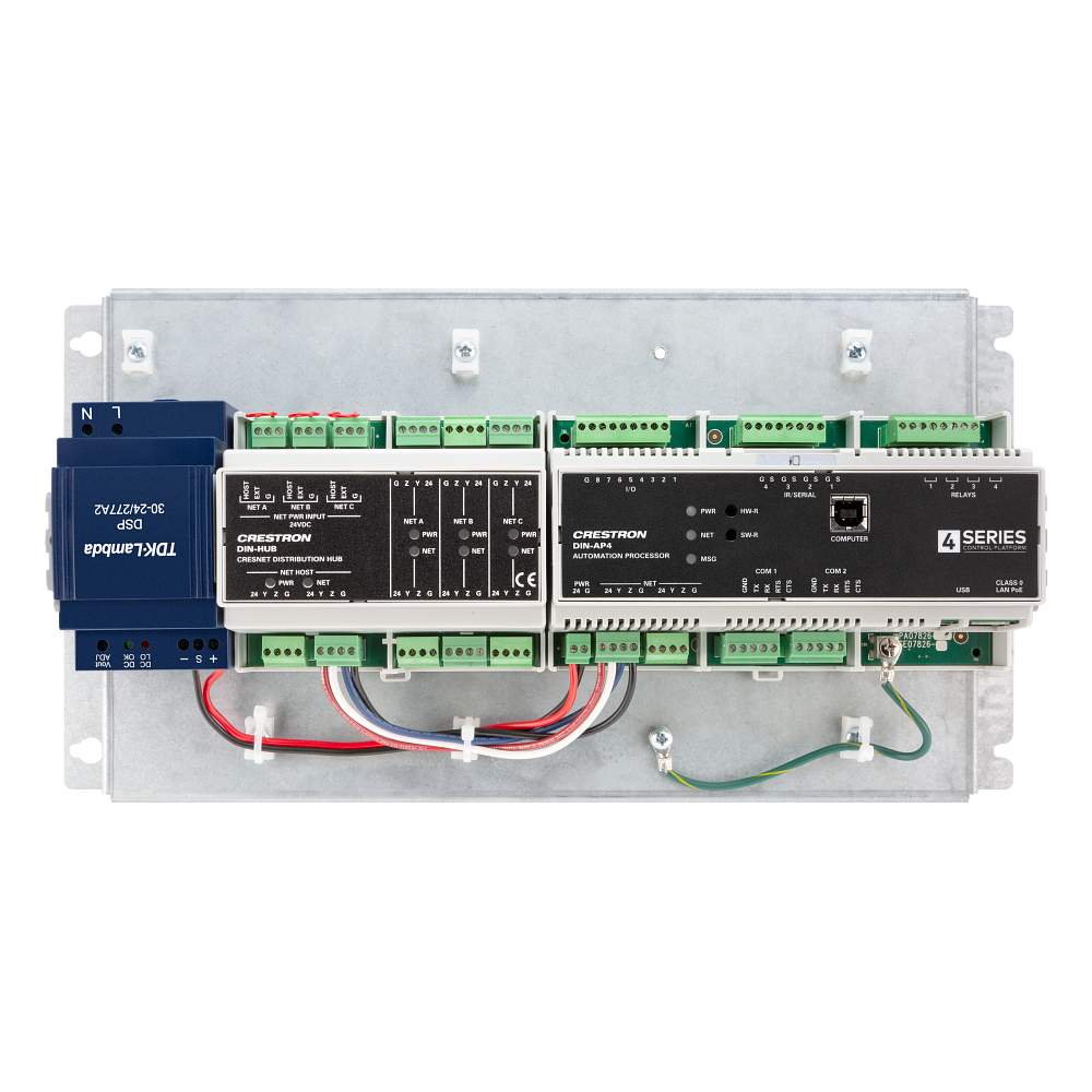 Crestron CAEN-UMP1X2-DIN-PWS Enclosure Mounting Kit for 4-Series Automation Processor and Hub - view 2