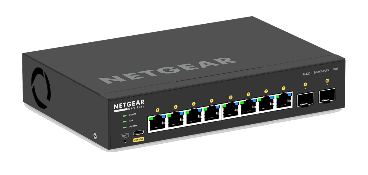 Crestron CEN-SWPOE-10 10-Port PoE+ Managed Switch