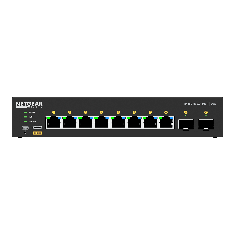 Crestron CEN-SWPOE-10 10-Port PoE+ Managed Switch - view 3