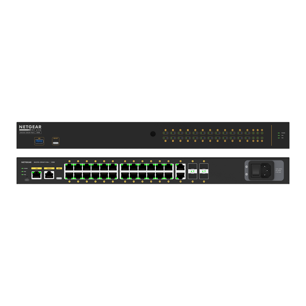 Crestron CEN-SWPOE-26 26-Port PoE+ Network Switch - view 4