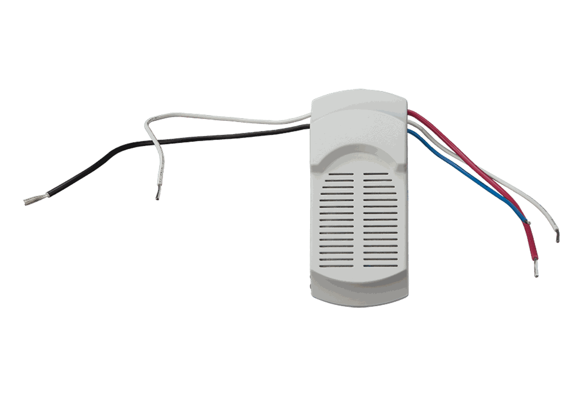 Crestron CLC-FANDELVEX-W Wireless Lighting and Fan Controller, White product image