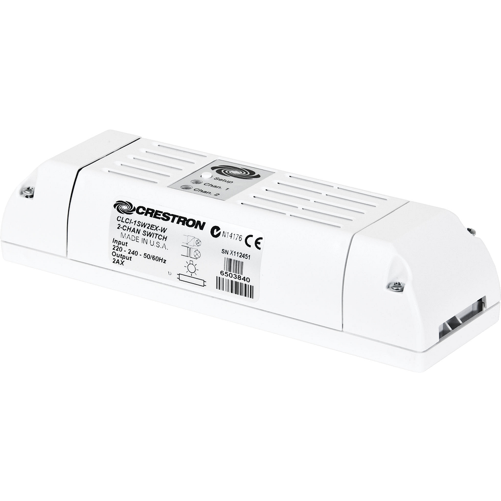 Crestron CLCI-1SW2EX-W In-Ceiling Switch, 2 Channels, 230VAC - view 2