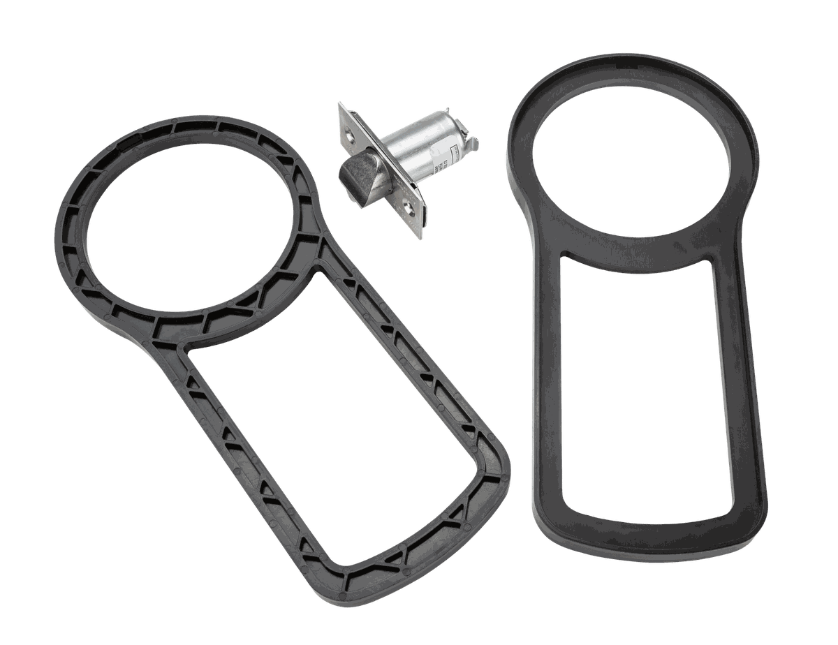 Crestron CLK-YL-ANTB6XXTD-GSK Thin Door Mounting Kit for Yale nexTouch Lever Locks product image