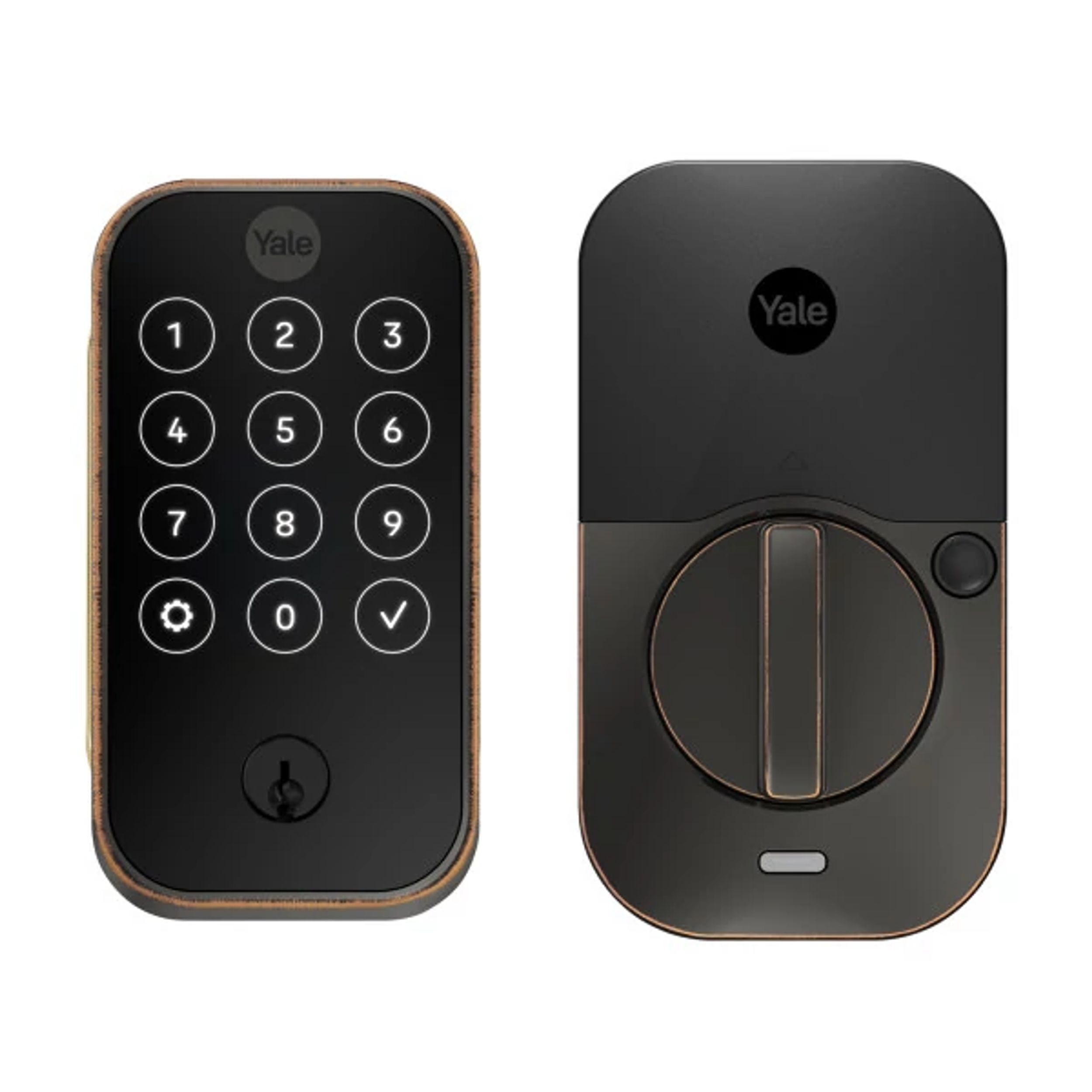 Crestron CLK-YL-YRD624-CR2 Yale Pro 2 Deadbolt, Touchscreen Keypad, infiNET EX