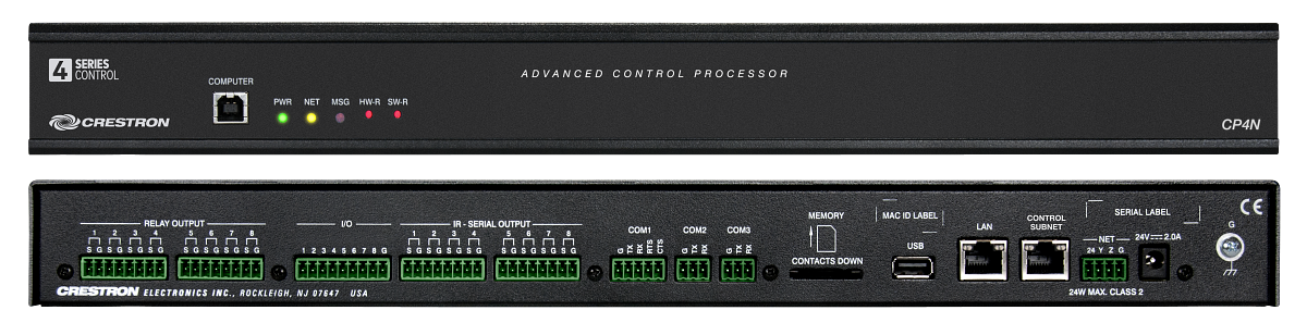 Crestron CP4N 4-Series Control System with Control Subnet - view 3