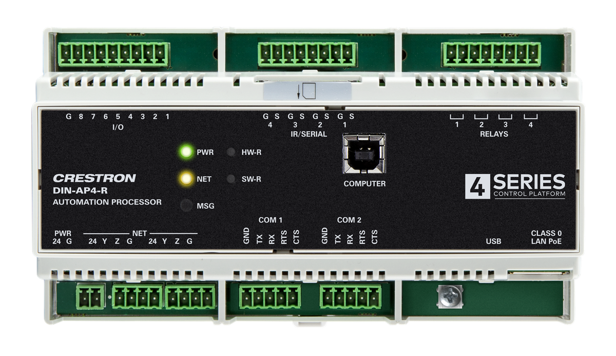 Crestron DIN-AP4-R 4-Series DIN Rail Control System for Crestron Home OS product image