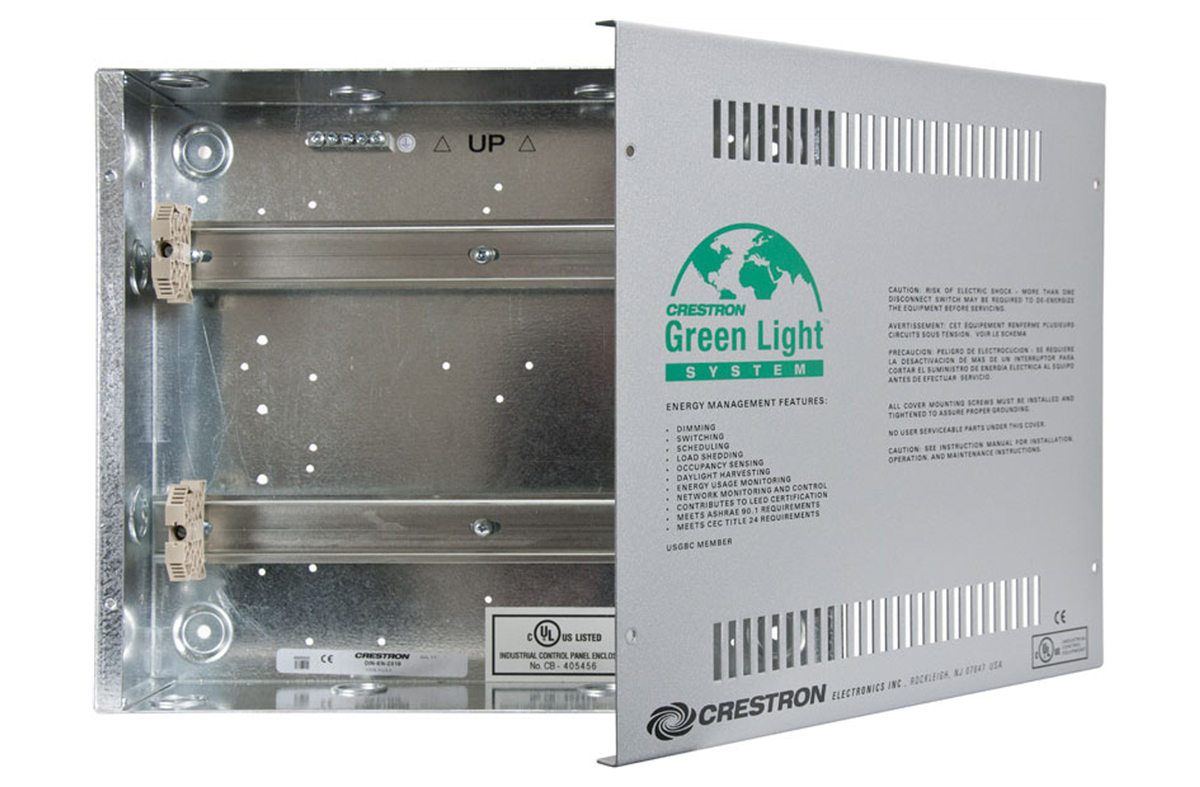 Crestron DIN-EN-2X18 Enclosure for DIN Rail Devices, 2 DIN Rails, 18 M Wide