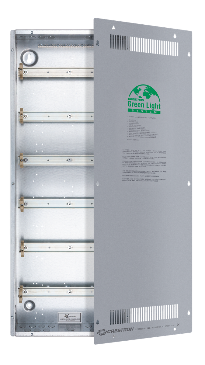 Crestron DIN-EN-6X18 Enclosure for DIN Rail Devices, 6 DIN Rails, 18 M Wide