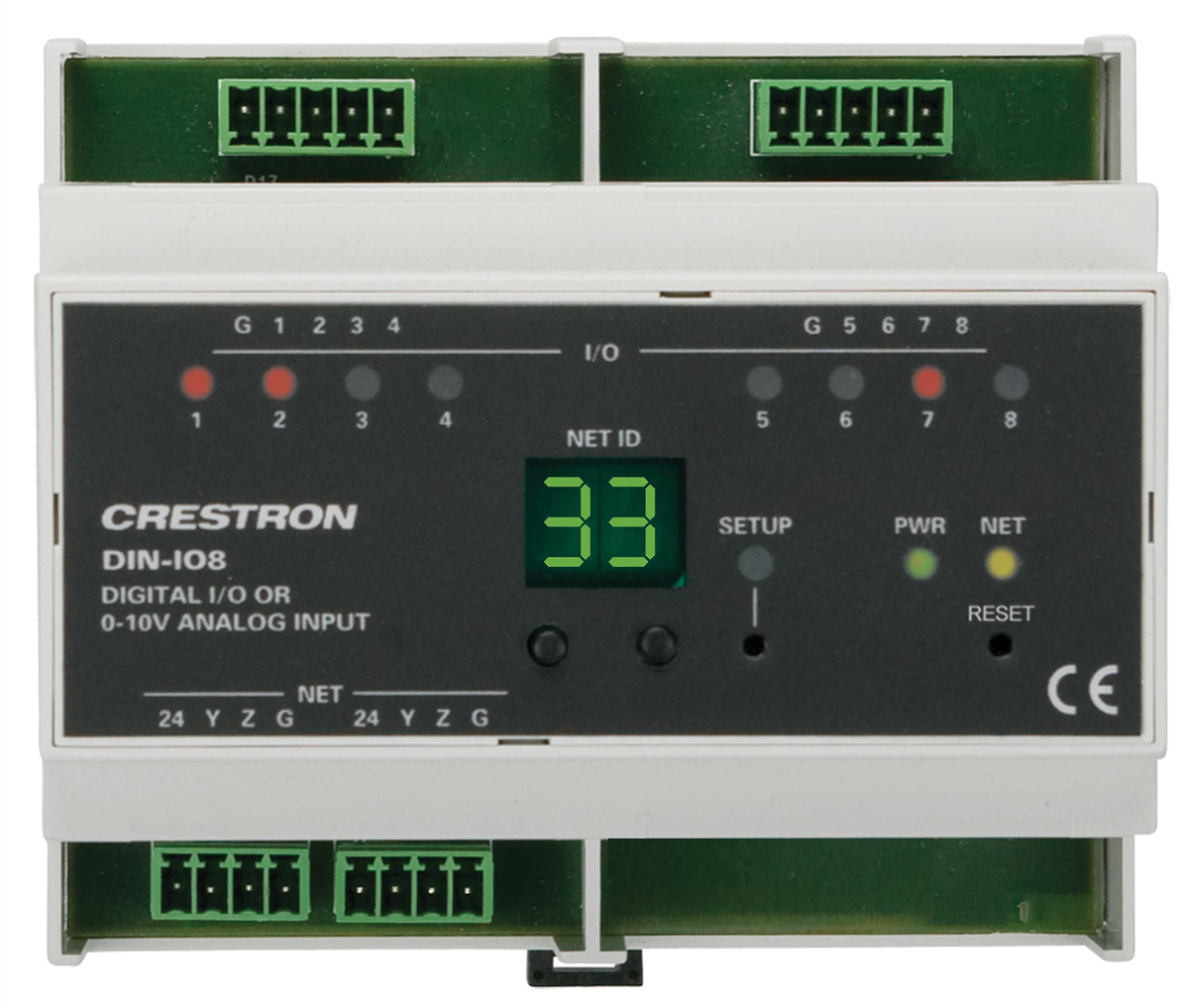 Crestron DIN-IO8 DIN Rail Versiport Module - view 2