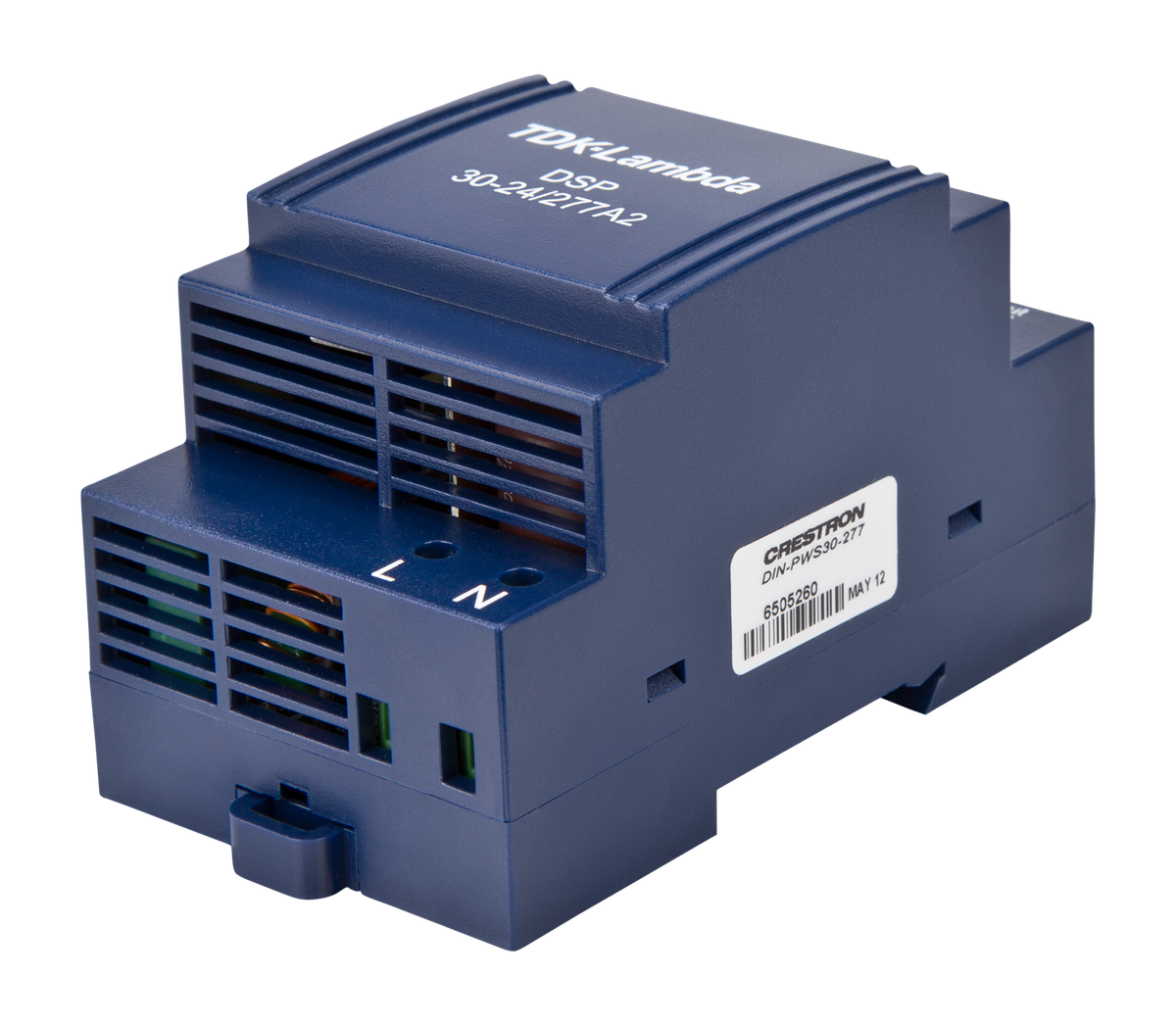 Crestron DIN-PWS30-277 DIN Rail 30 Watt Cresnet Power Supply, 277V