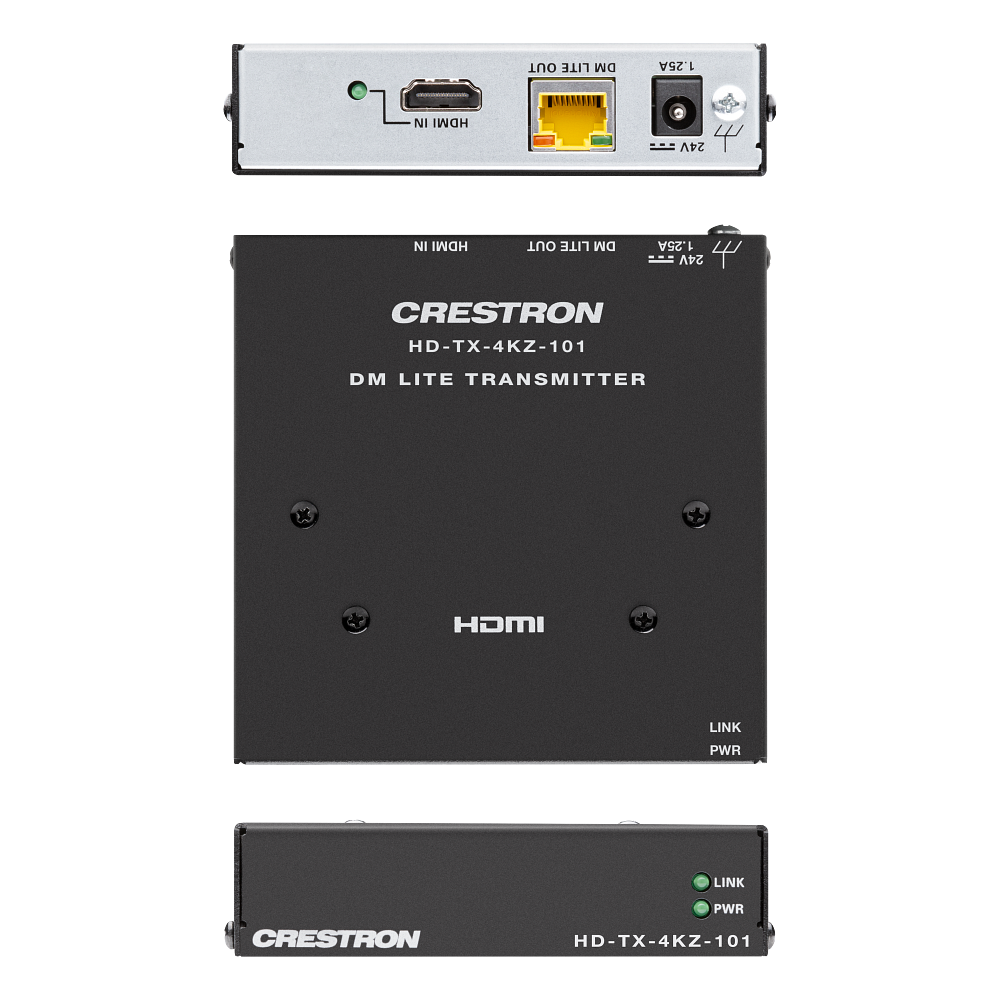 Crestron DM-EXT-1021 Kit 4K 2x1 DM Essentials Scaling Auto-Switcher and Extender over CATx Cable - view 3