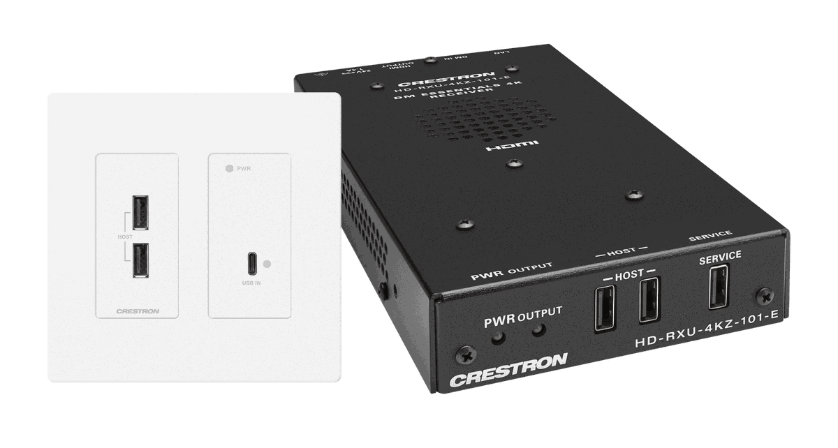 Crestron DM-EXT-2011-2G 4K60 4:4:4 DM Essentials Transmitter Receiver Pair for USB-C DisplayPort - view 2