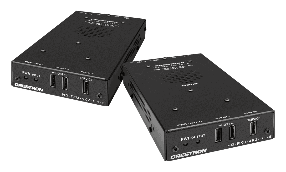 Crestron DM-EXT-2011 Kit 4K60 4:4:4 DM Essentials Transmitter Receiver Pair for USB-C DisplayPort