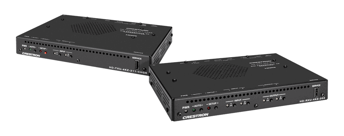 Crestron DM-EXT-2022 Kit 4K60 4:4:4 DM Essentials Receiver and 2x2 Auto-Switcher for, HDMI, USB-C