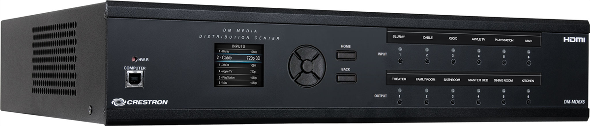 Crestron DM-MD6X6 6x6 DigitalMedia Distribution Center - view 2