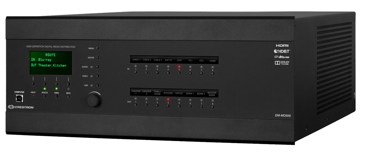 Crestron DM-MD8X8 A modular 8x8 matrix that switches everything - view 5