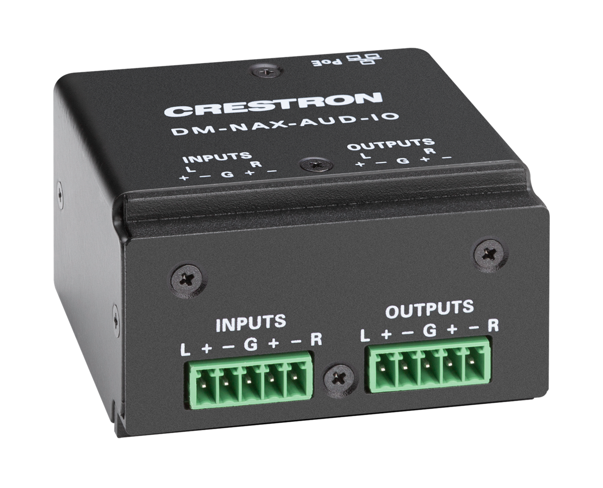 Crestron DM-NAX-AUD-IO DM NAX Audio-over-IP Converter with Balanced/Unbalanced Line-Level Audio - view 2