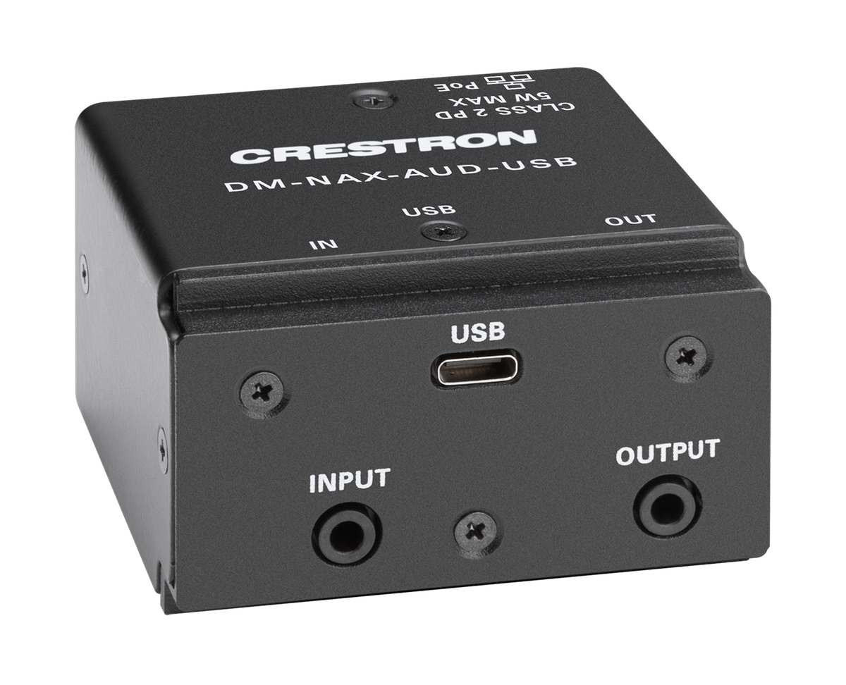 Crestron DM-NAX-AUD-USB DM NAX Audio-over-IP Converter with USB-C Audio Input and Output - view 2