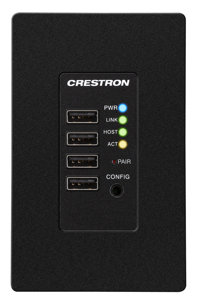 Crestron DM-NUX-R2-1G DM NUX USB over Network Wall Plate with Routing, Remote