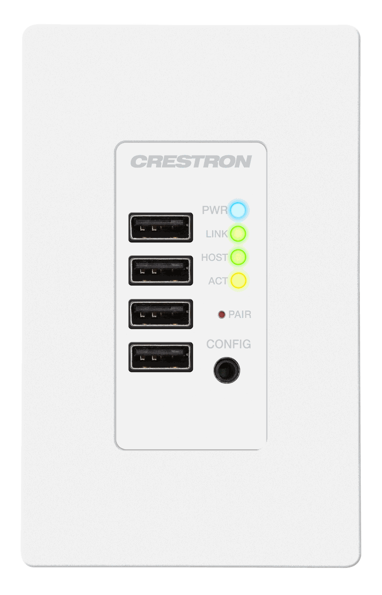 Crestron DM-NUX-R2-1G DM NUX USB over Network Wall Plate with Routing, Remote - view 2