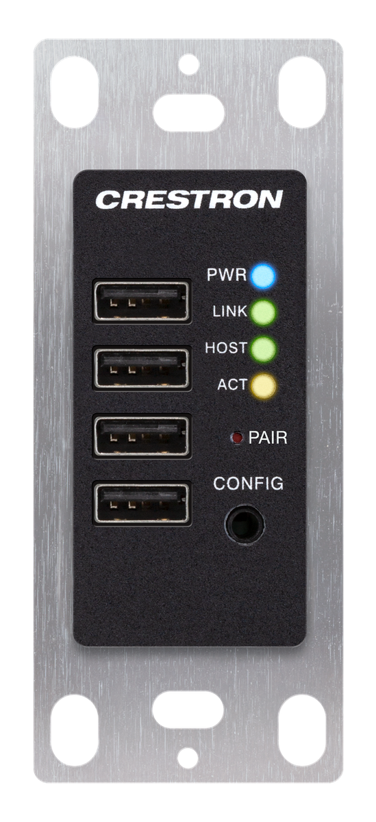 Crestron DM-NUX-R2-1G DM NUX USB over Network Wall Plate with Routing, Remote - view 3