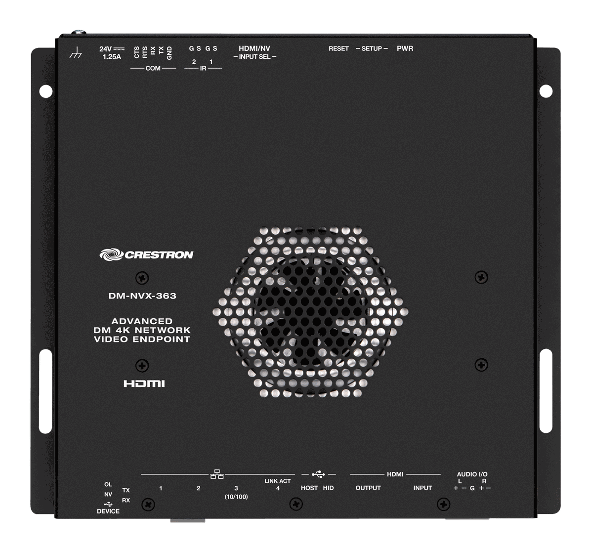 Crestron DM-NVX-363 DM NVX 4K60 4:4:4 HDR Network AV Encoder/Decoder with Downmixing and Dante - view 4