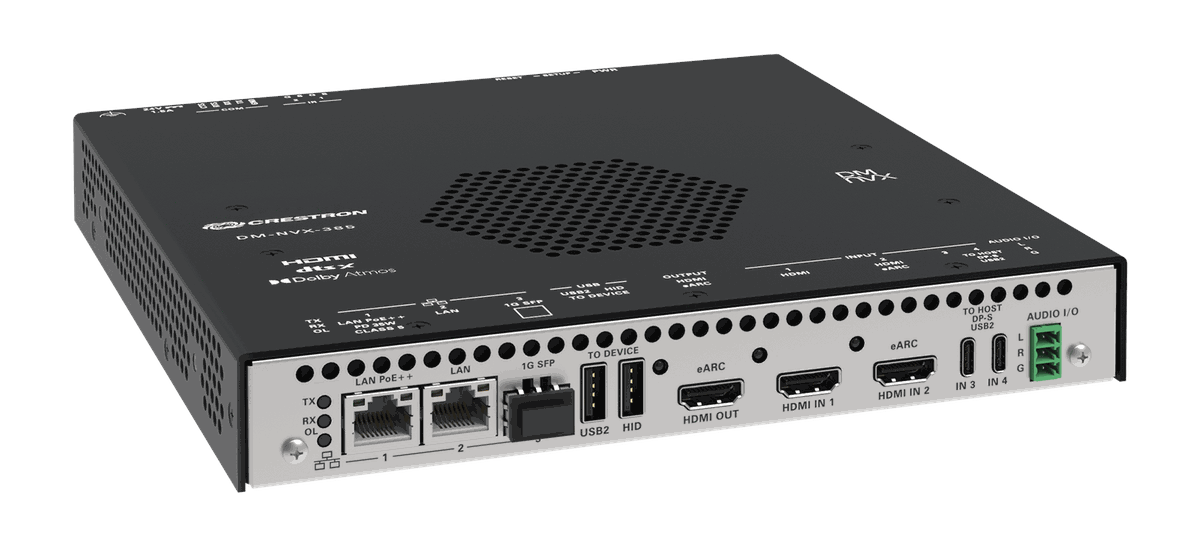 Crestron DM-NVX-385 DM NVX 5K 4x1 AV-over-IP Switcher with HDMI and USB-C Connectivity and